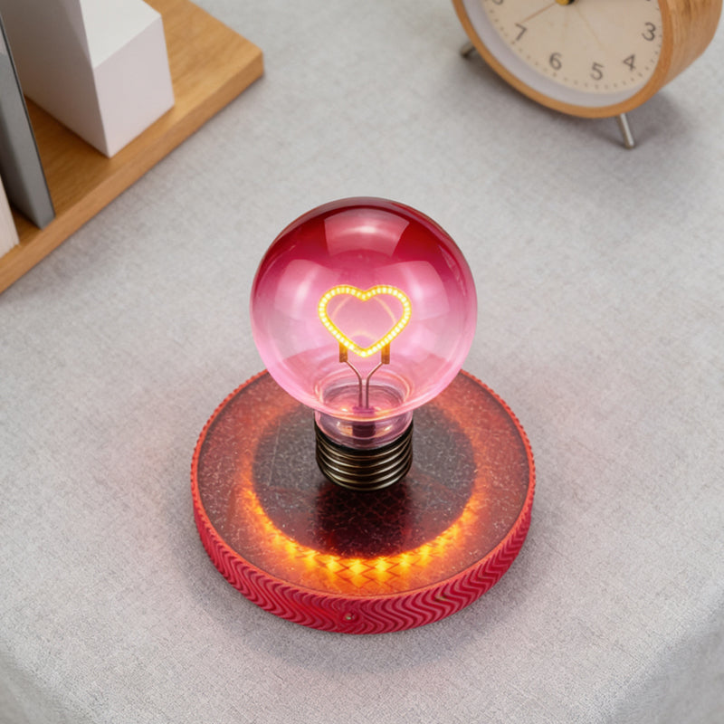 Levitating Light Heart Bulb - Magnetic Levitation Love Led Light Bulb